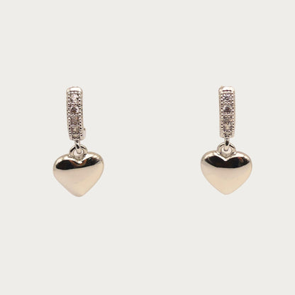 Heart Drop Earrings | Women's Heart Earrings | Carpe Diem Designs